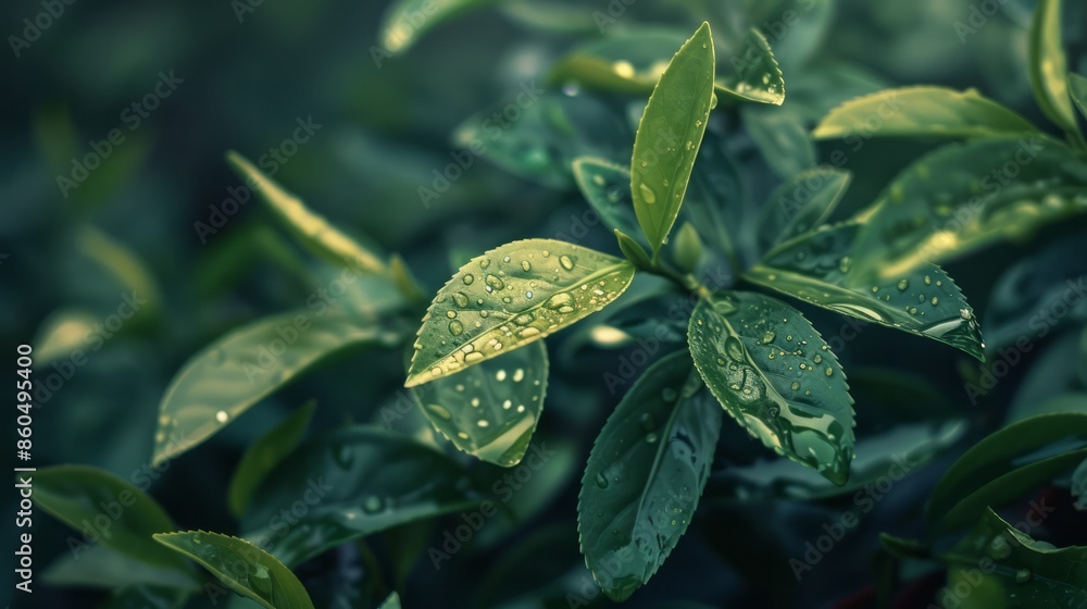 green bush leaf background with light and shade pattern, AI Generative green bush leaf background with light and shade pattern, AI Generative