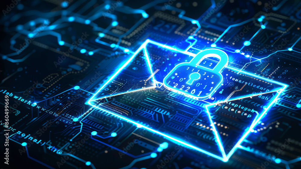 A secure, digital lock overlaying an envelope, symbolizing encrypted, private mail services for discerning businesses. A secure, digital lock overlaying an envelope, symbolizing encrypted, private mail services for discerning businesses.