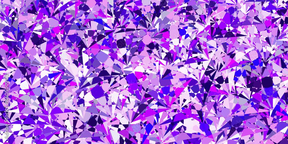 Light Purple vector layout with triangle forms. Light Purple vector layout with triangle forms.