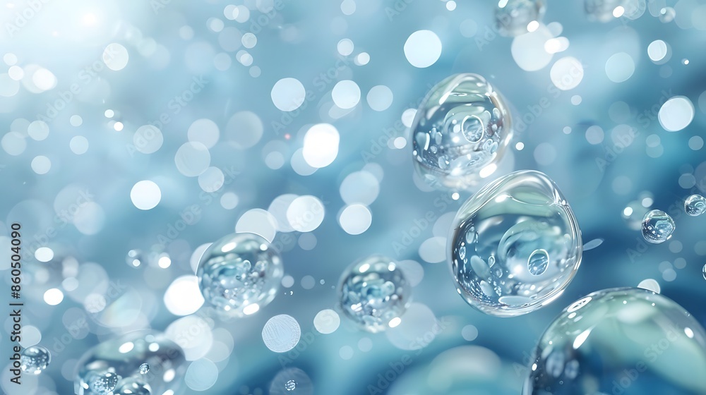 Serene water surface with countless droplets Serene water surface with countless droplets