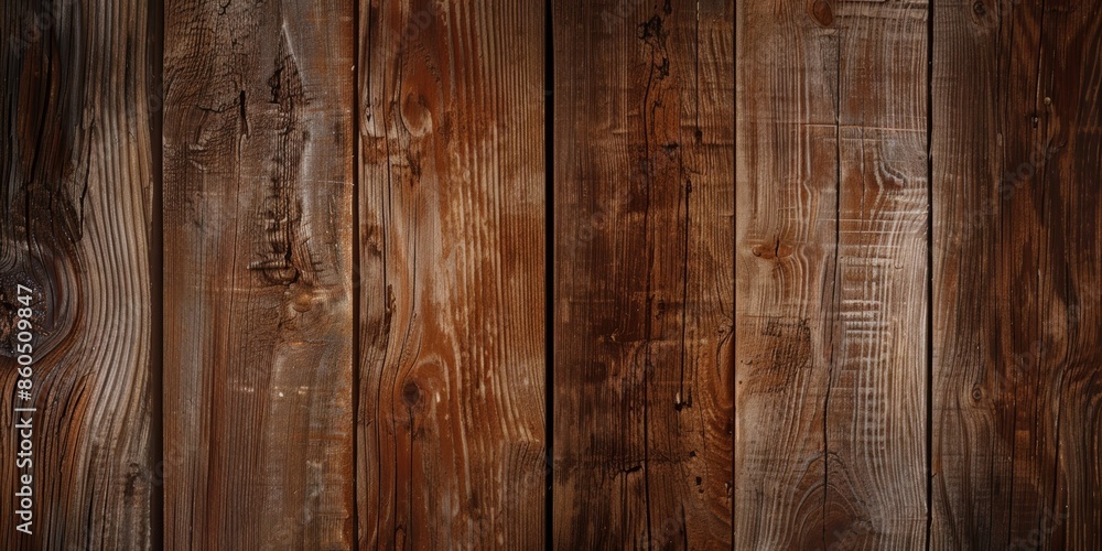 Naklejka premium Wood background. Close-up of various textured wooden planks with distinct grains and patterns
