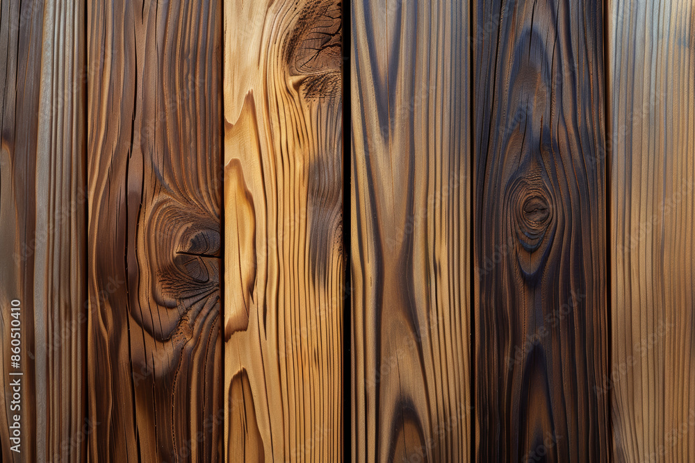 Wood background. Close-up of various textured wooden planks with distinct grains and patterns Wood background. Close-up of various textured wooden planks with distinct grains and patterns