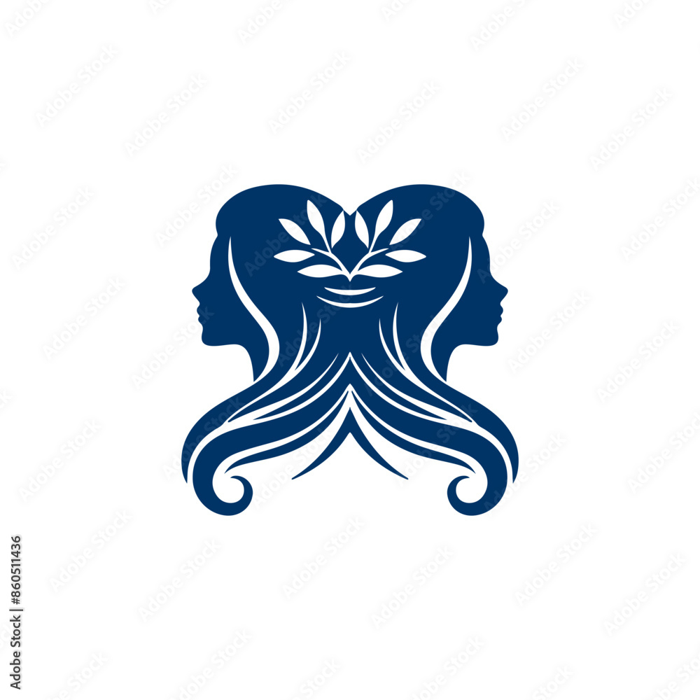 Creative Vector beautiful hairstyle woman silhouette Creative Vector beautiful hairstyle woman silhouette