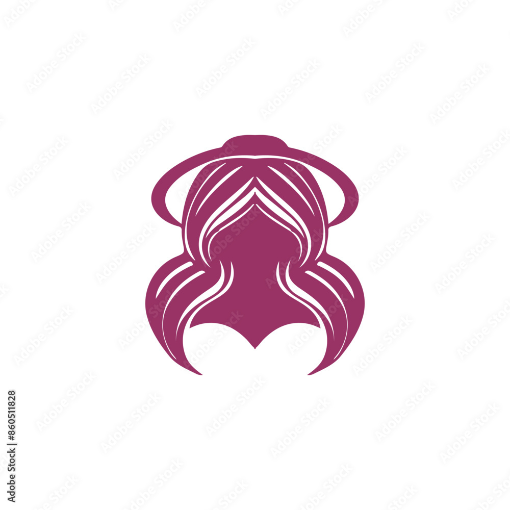 Creative Vector beautiful hairstyle woman silhouette Creative Vector beautiful hairstyle woman silhouette
