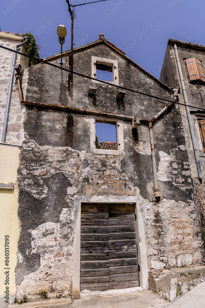 Strolling through the streets of the decaying village of Zirje on the island of the same name in Croatia
