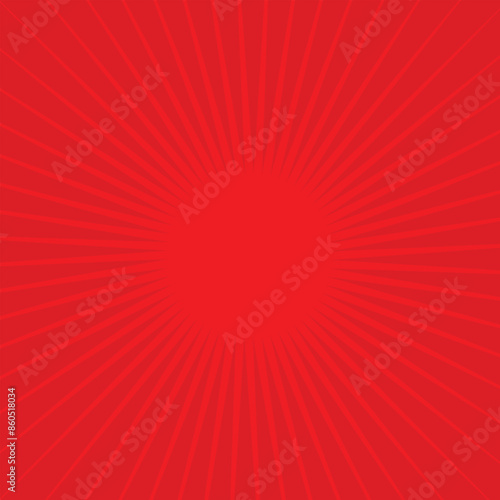 red sunburst background vector