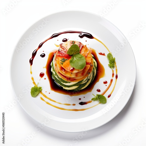 Famous food dish Isolated on a white background