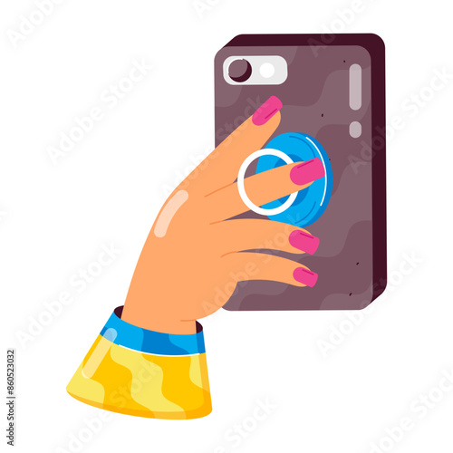 Latest flat sticker of mobile backside 

