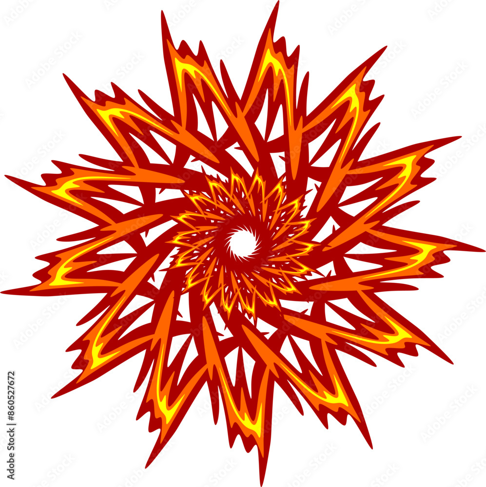 fire on a white background fire on a white background