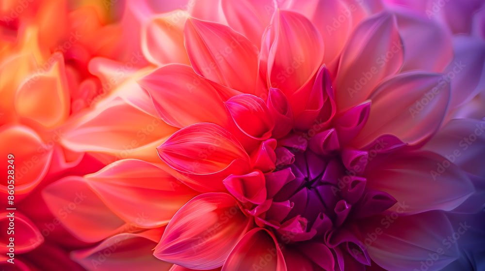 Dahlia Flowers Close Up for Background : Generative AI Dahlia Flowers Close Up for Background : Generative AI