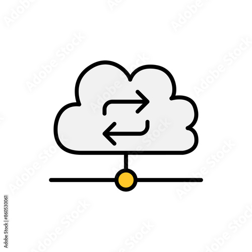 Cloud computing icon