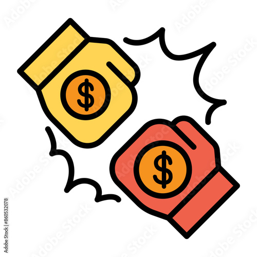 Business war icon