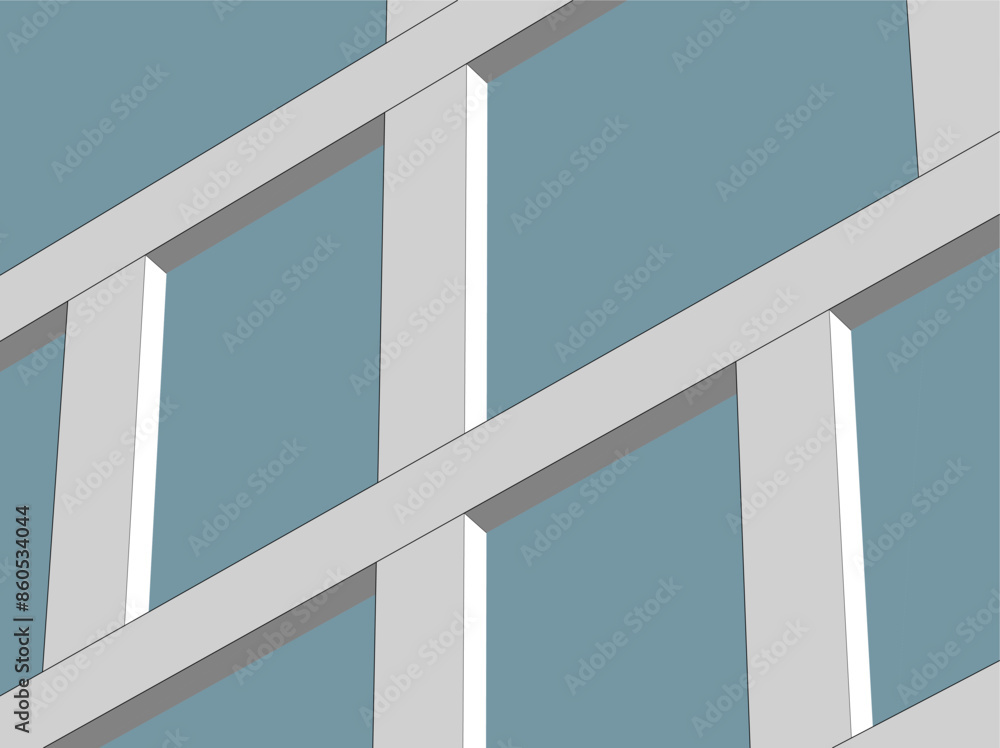 Obraz premium Building 3d structure. Architectural background. 