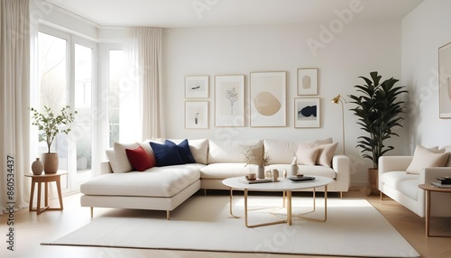 white and gold theme modern interior design