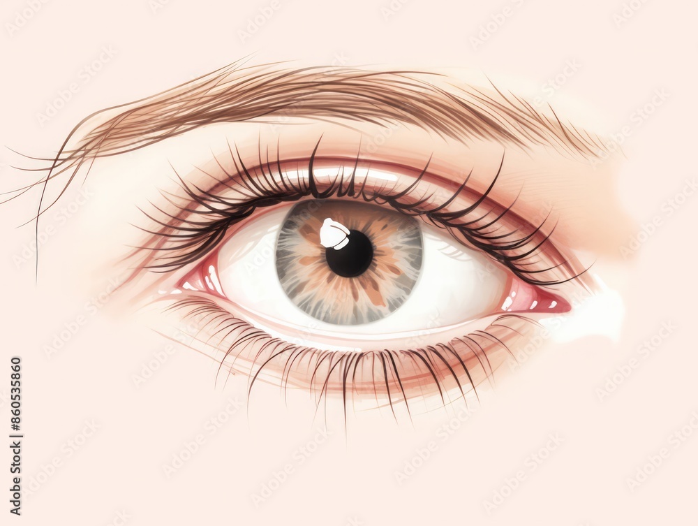 Eyelash serums , illustration, isolated on white background Eyelash serums , illustration, isolated on white background