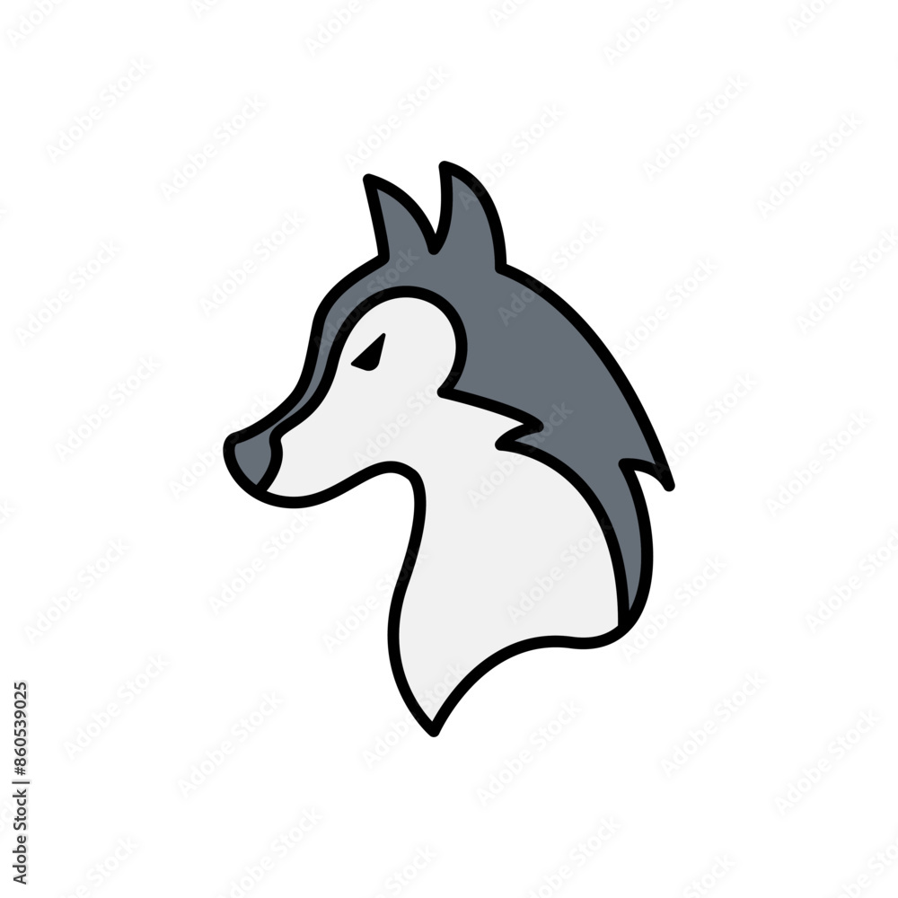 Obraz premium Wolf icon