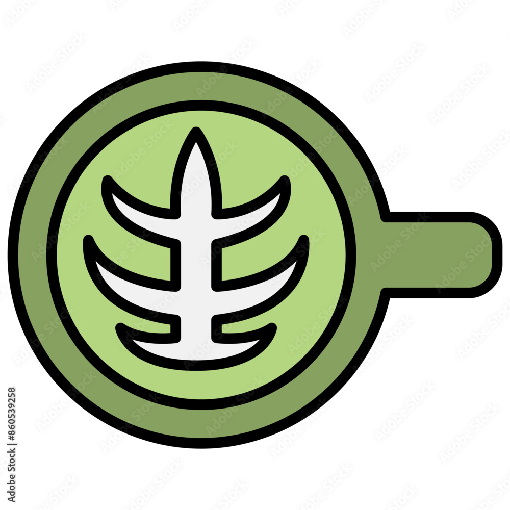 Matcha latte icon Matcha latte icon