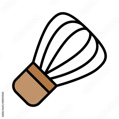 Tea whisk icon