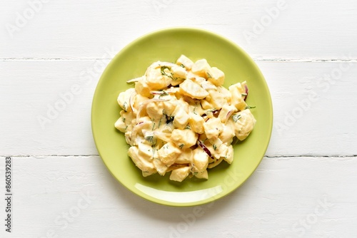 Wallpaper Mural Potato salad with egg, pickle, onion with mayonnaise and yogurt Torontodigital.ca