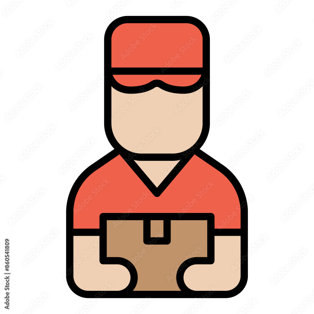 Obraz premium Deliveryman icon