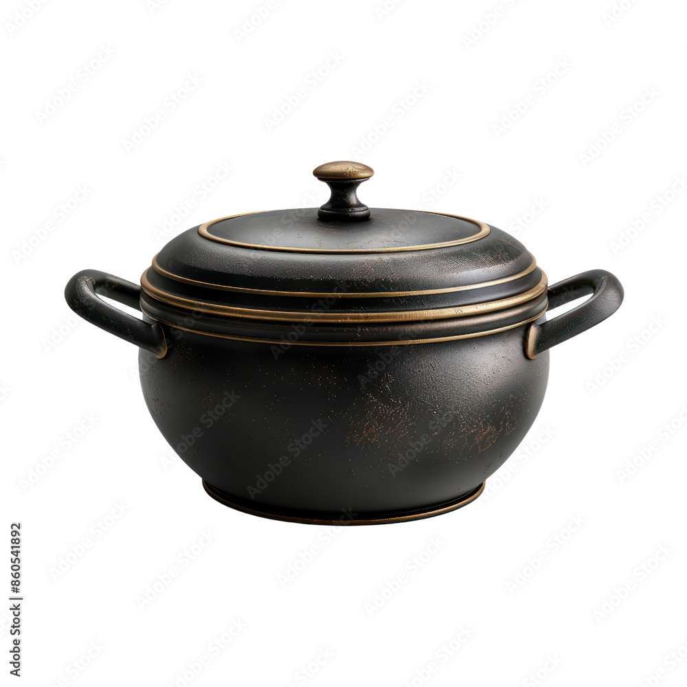 Elegant black ceramic soup pot with lid and handles, isolated on white background. Perfect for cooking and serving stylishly. Elegant black ceramic soup pot with lid and handles, isolated on white background. Perfect for cooking and serving stylishly.