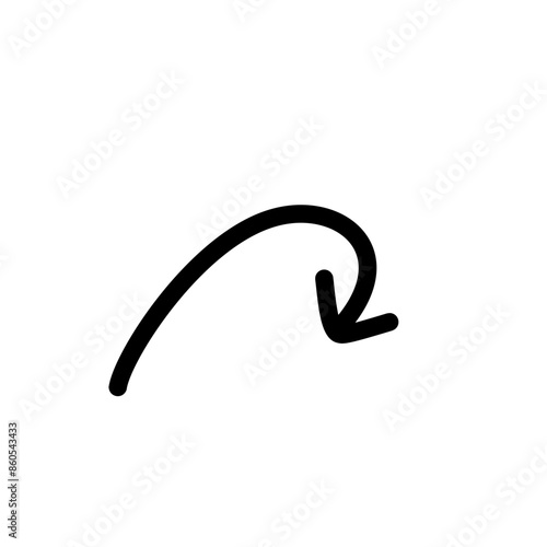Hand drawn vector arrows doodle