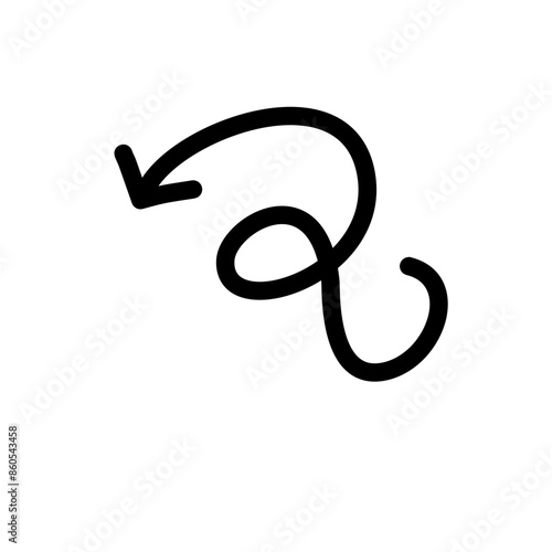 Hand drawn vector arrows doodle