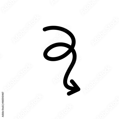 Hand drawn vector arrows doodle