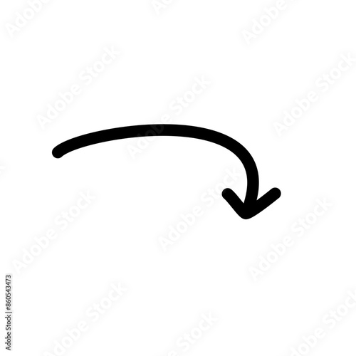 Hand drawn vector arrows doodle