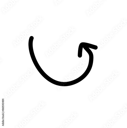 Hand drawn vector arrows doodle