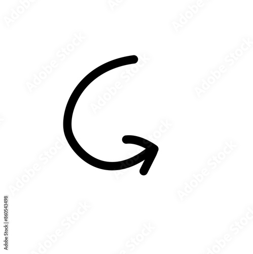 Hand drawn vector arrows doodle