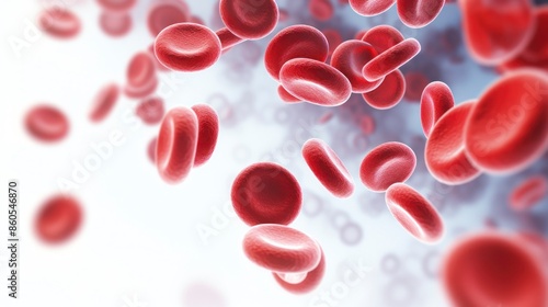 Red blood cells. Medical concept