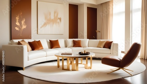 Wallpaper Mural white and gold theme modern interior design Torontodigital.ca