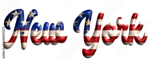 New York  - bandiera Stati Uniti d’America - parola nome scritta città Americana - ideale per websites, presentazioni, biglietti, banners,, stampe, cricut, silhouette, sublimazioni, etichette, adesivi
