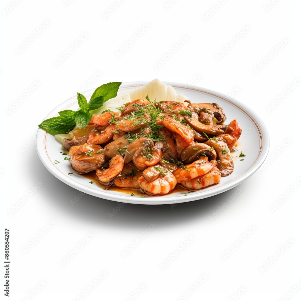 Famous food dish Isolated on a white background Famous food dish Isolated on a white background