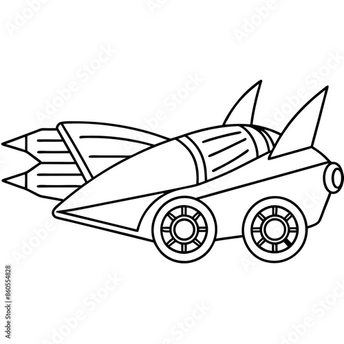 Modified car coloring pages