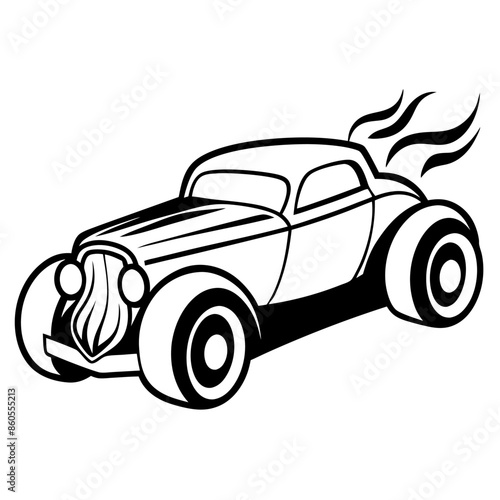 Modified car coloring pages