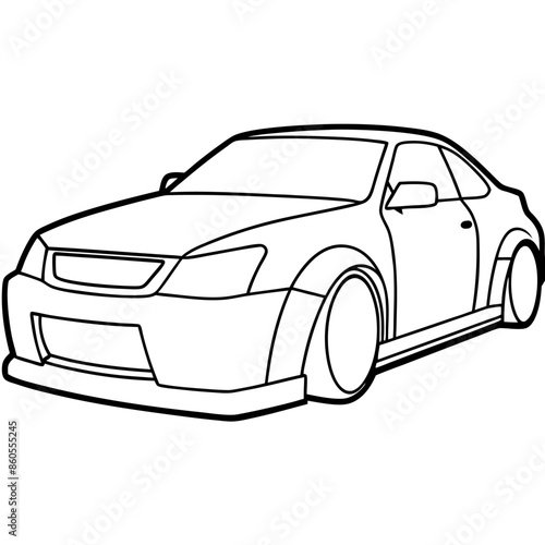 Modified car coloring pages