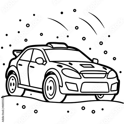 Modified car coloring pages