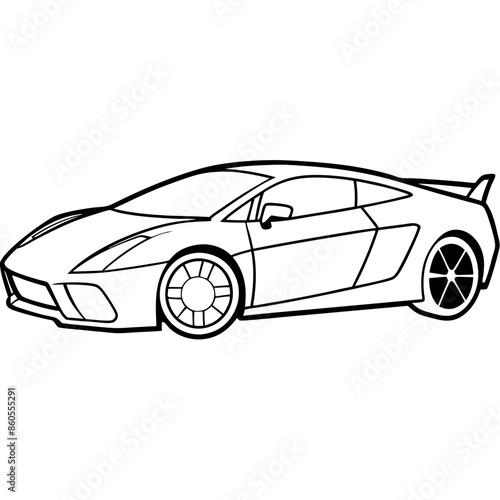 Modified car coloring pages