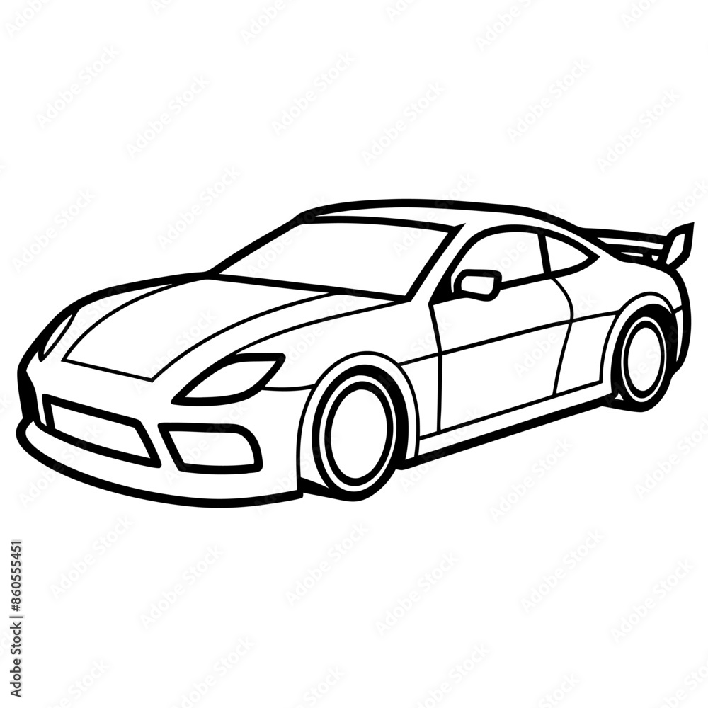 Modified car coloring pages