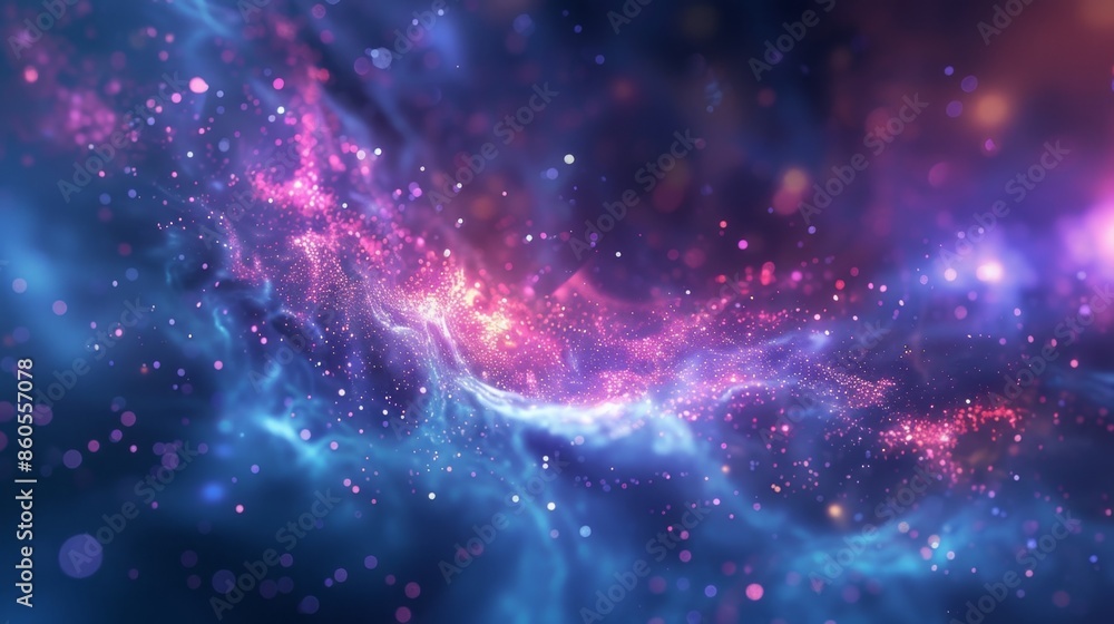 Stunning Abstract Cosmic Nebula, Generative AI Stunning Abstract Cosmic Nebula, Generative AI