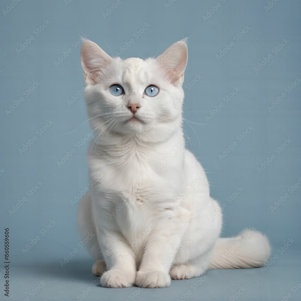 Obraz premium cat, simple background, AI Art 