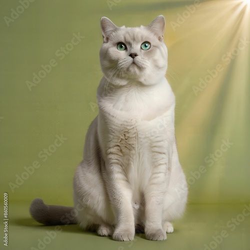 cat, simple background, AI Art
