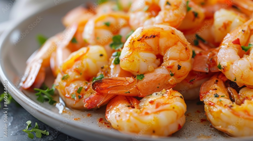 Delicious Shrimp Dish for Restaurant Menu Generative AI Delicious Shrimp Dish for Restaurant Menu Generative AI