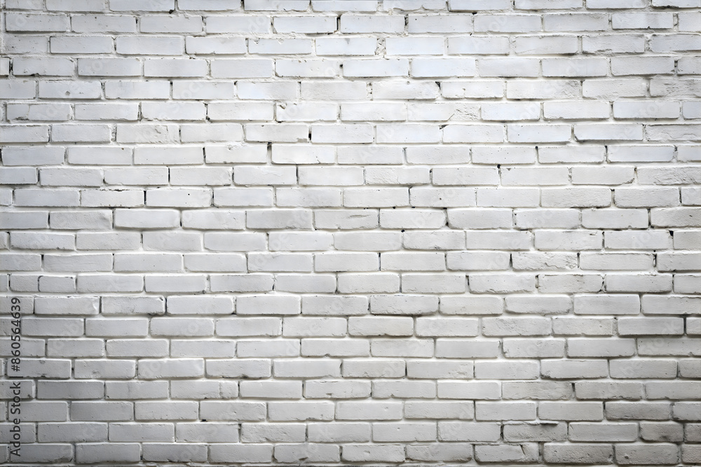 Obraz premium White Brick Wall Texture. Generative AI