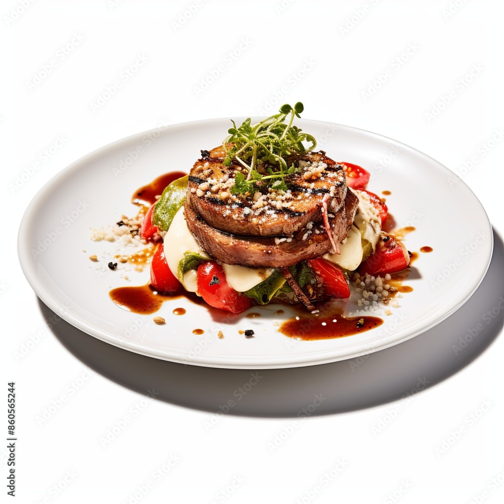 Famous food dish Isolated on a white background Famous food dish Isolated on a white background