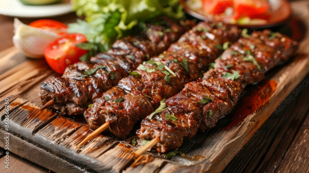 Savory Kebab Delight for Foodies Generative AI Savory Kebab Delight for Foodies Generative AI