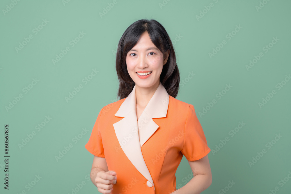 Woman smiling with confident expression Woman smiling with confident expression