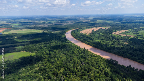 Slika na platnu Brazos river near to Stephen f. austin state park , Texas, USA